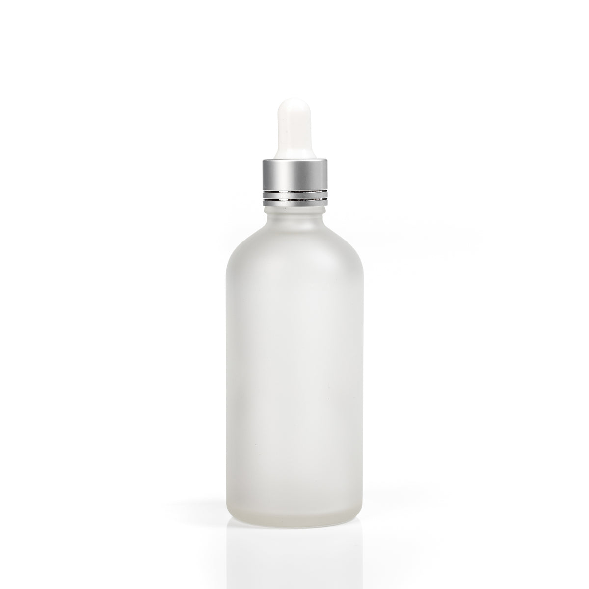 100ml Glass Bottle with Silver Dropper Euro