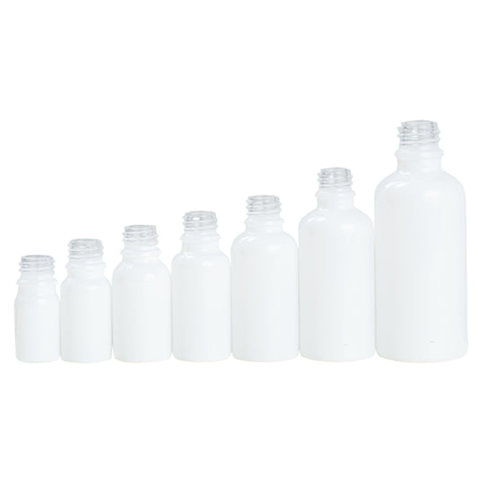 PetraPack White Euro glass bottles - full size range