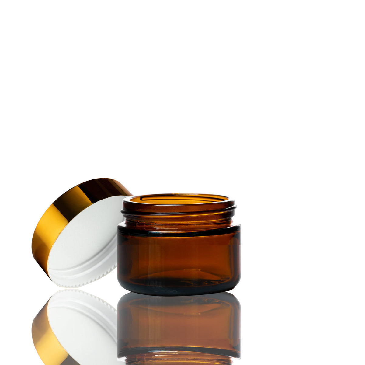 30ml Gold Glass Jar Lid