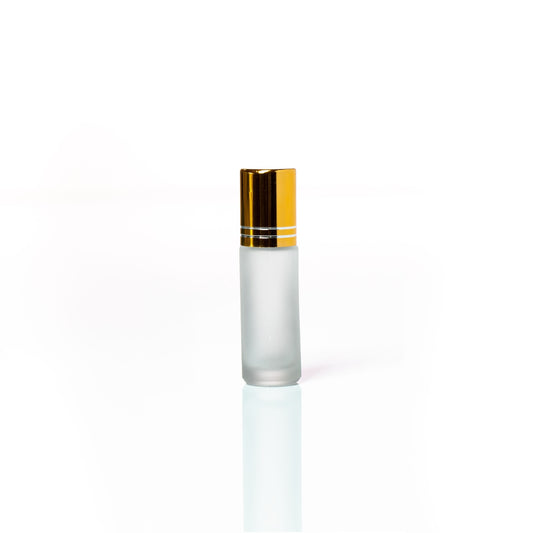 Petra 5ml Frosted with Gold Rollerball Cap