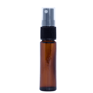 Petra 10ml Amber Glass Bottle with Fine Mist Spray Top