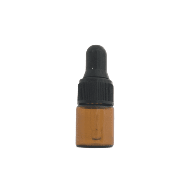 2ml Amber Glass Vial with Glass Dropper