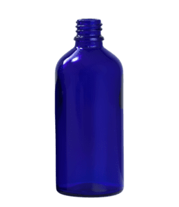 100ml Blue Glass Bottle