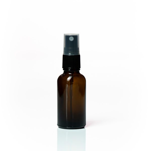 Euro 30ml Amber Glass Fine Mist Spray Bottle