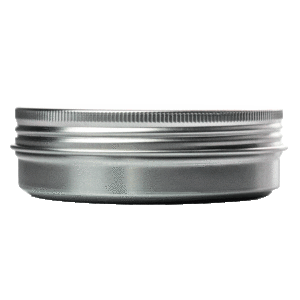 Silver Aluminium Round Tins 100gms x 33