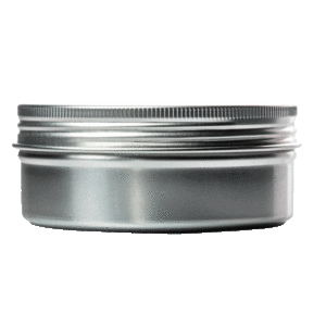 Silver Aluminium Round Tins 150gms x 24