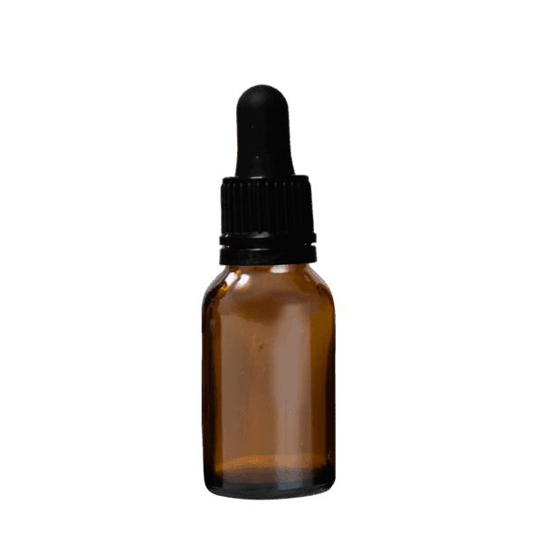 Euro 15ml Amber Bottle with Tamper Dropper