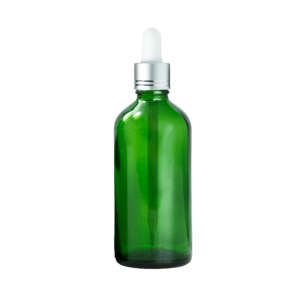 Euro 100ml Green Bottle with Silver Dropper